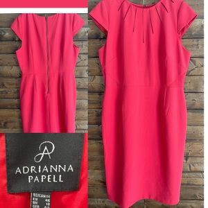 Adrianna Papell Coral Pink Sheath dress